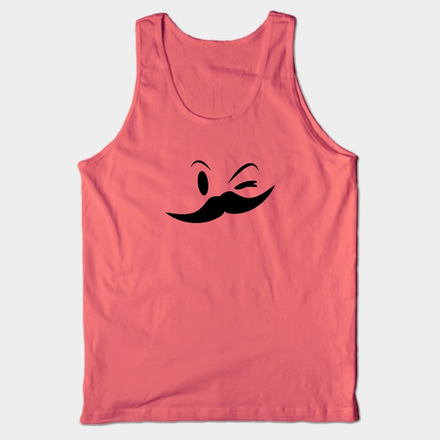 Cute Mustache Tank Top by Braznyc